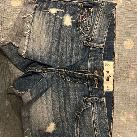 Hollister Women's Blue Denim Shorts - Picture 1 of 2